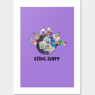 Happy people Posters and Art